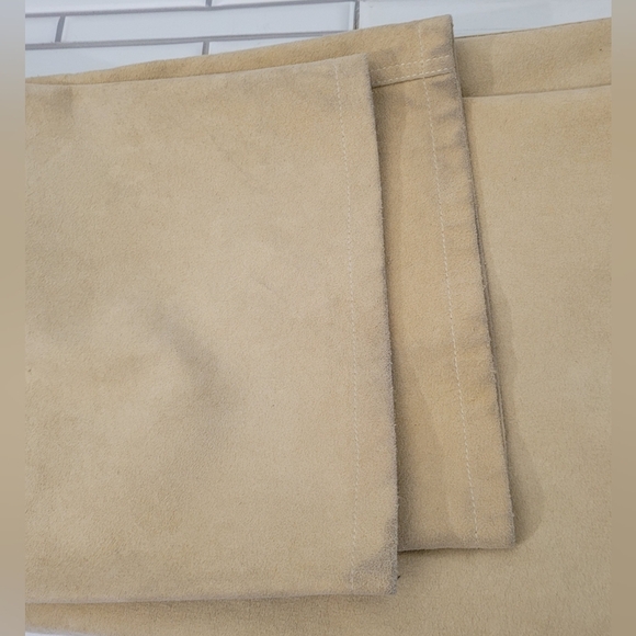 Neil Barrett Made In Italy Mens Light Tan Faux Suede Pant Flat Front Pockets Str - Picture 10 of 11